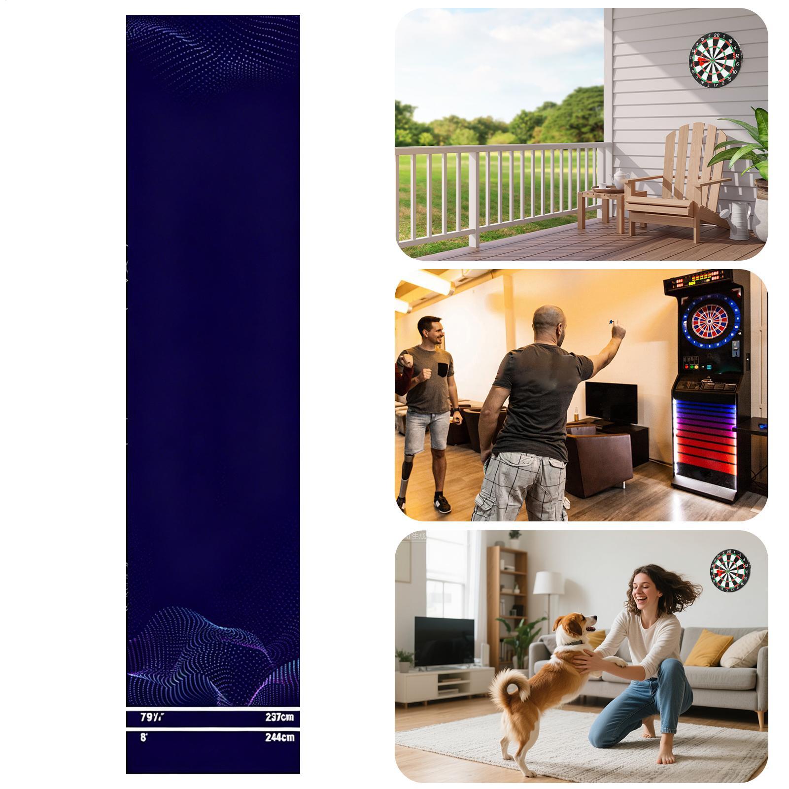 Dart Mat With Throw Line Cryst - огляд і ціна Throw Distance Board